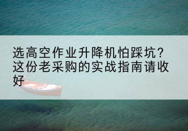 平武高空作业升降机厂家推荐-选高空作业升降机怕踩坑？这份老采购的实战指南请收好
